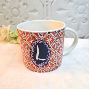 Anthropologie Letter "L" Henry David Thoreau Displayed on Mug NWOT Glam …